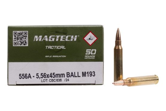 MagTech Tactical 5.56 NATO rifle ammunition, 50 rounds of 55 grain M193